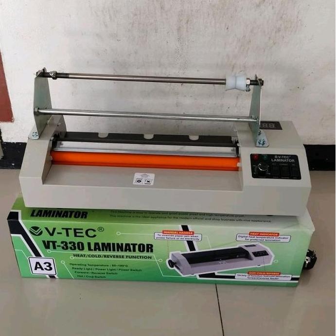 Mesin Laminasi Laminator Alat laminating Panas Dingin Vtec Roll A3+  Modifikasi V-TEC VT-330 Modifie