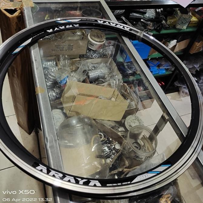 TERBARU RIMS atau velk sepeda roadbike ukuran 700c atau 622 merk araya AR731 hole 32 brake line harg