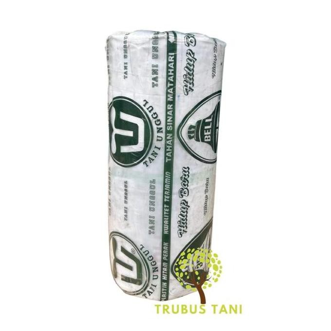 Mulsa BELL 1/2 Roll 9Kg - lebar 80cm - Plastik Mulsa Hitam Perak Mulsa Silver Plastik Pertanian SRA