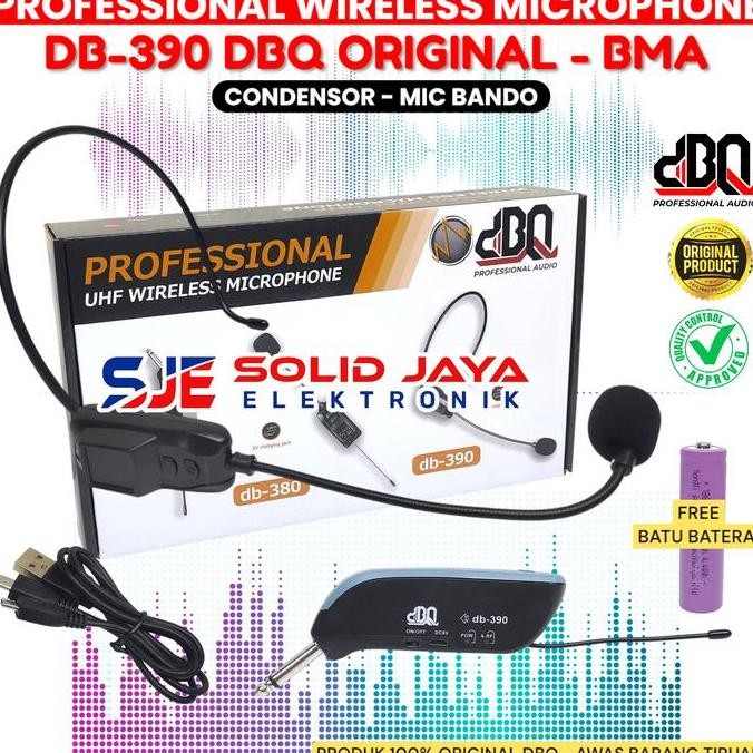 Mic Microphone Dbq Db-390 Wireless Dbq390 Dbq-390 Bando Wireles Chas Mik Mikropon Mikropone Wire Les