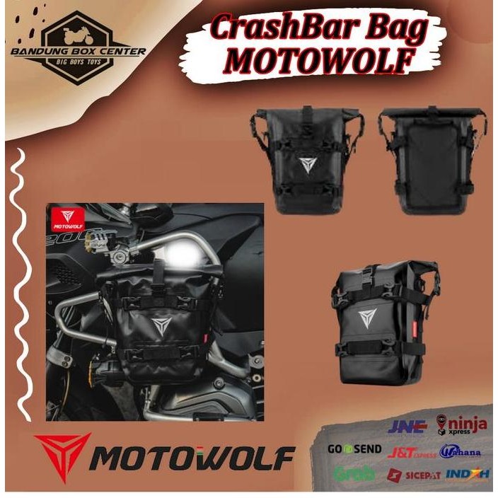 Crashbar Bag Motowolf Tas Engine Guard Crash Bar Bag Motowolf BEST QUALITY