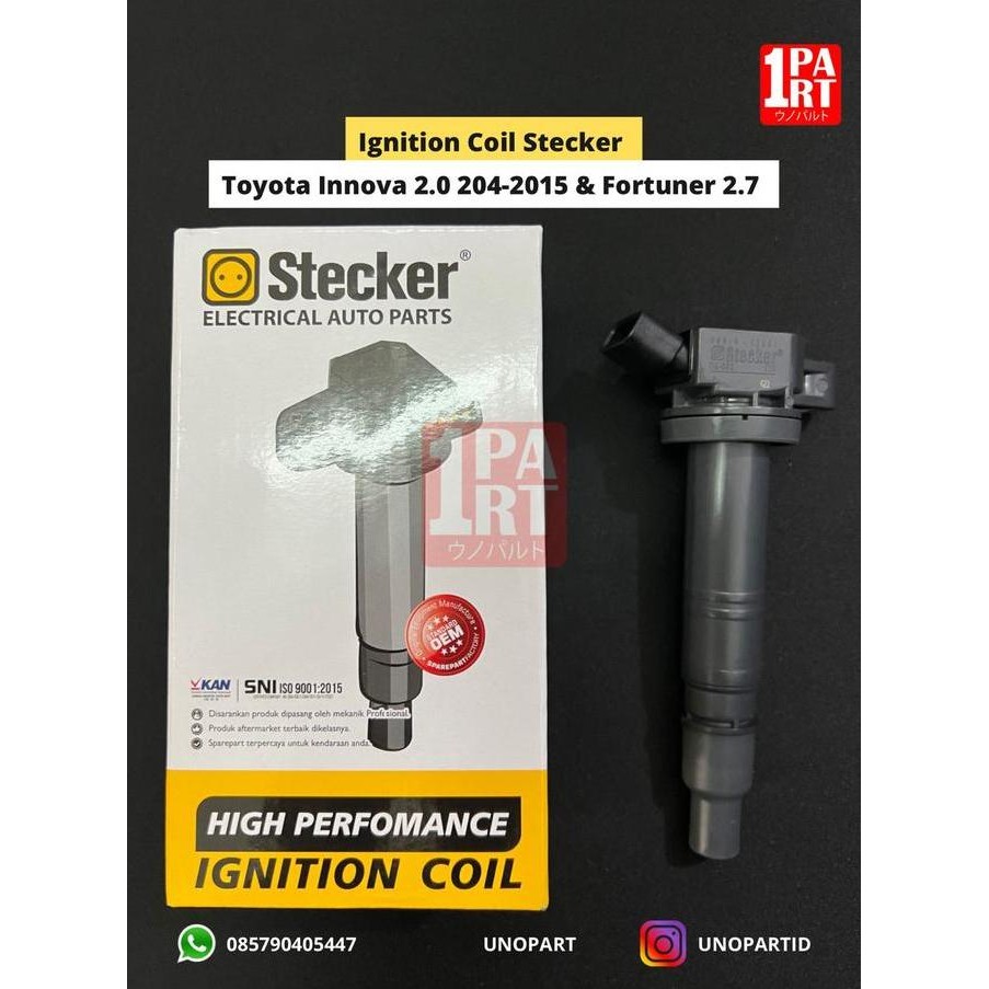 Ignition Coil Stecker Toyota Kijang Innova 2004-Now / Fortuner Bensin