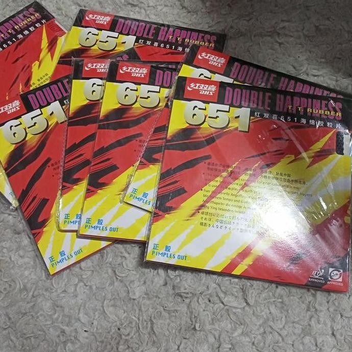 Karet Bintik Pendek Tenis Meja Dhs 651