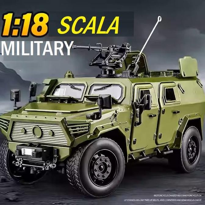 Diecast Military DF 1:18 Scale Military Vehicle Armored Alloy