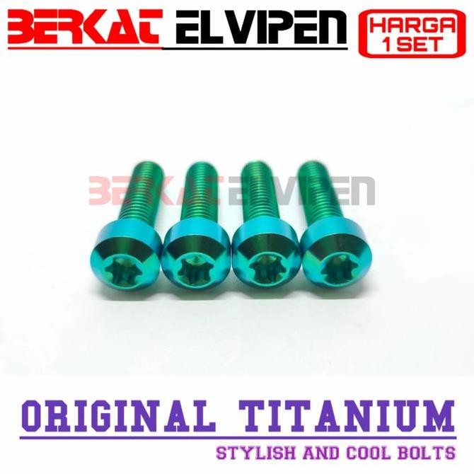 Baut Titanium Penjepit Raiser Stang Beat Street Pcx Lokal 150 160 Adv Motocycle Original