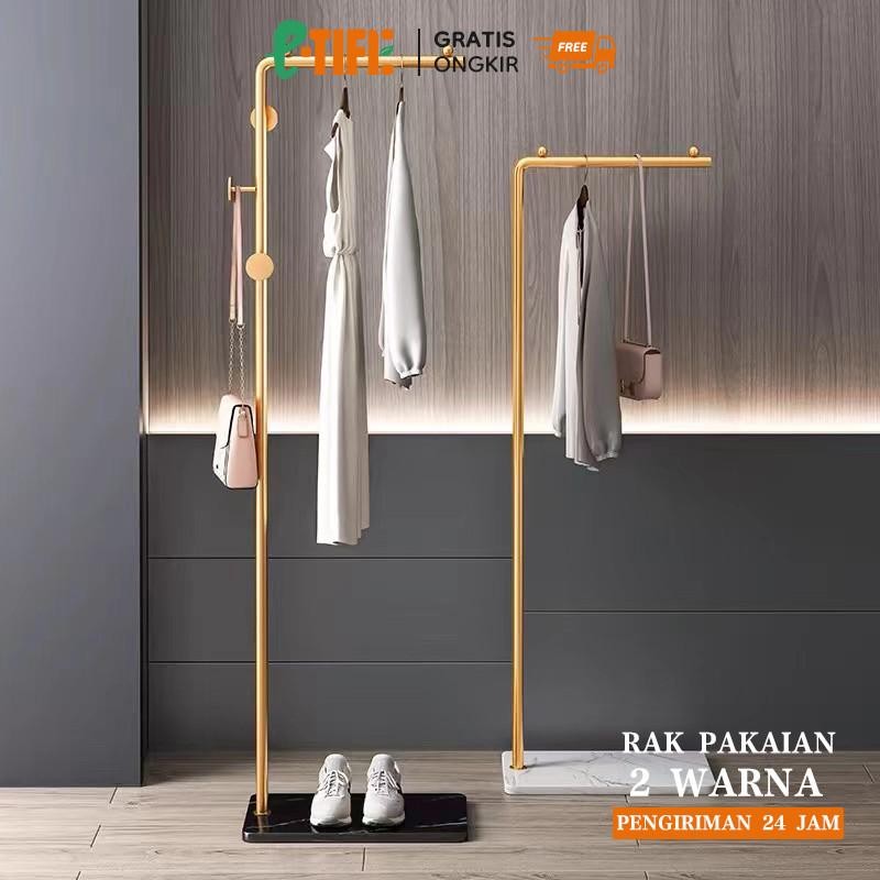 Rak Baju Gantung / Stand Hanger Besi / Rak Baju / Rak Pakaian / Minimalis