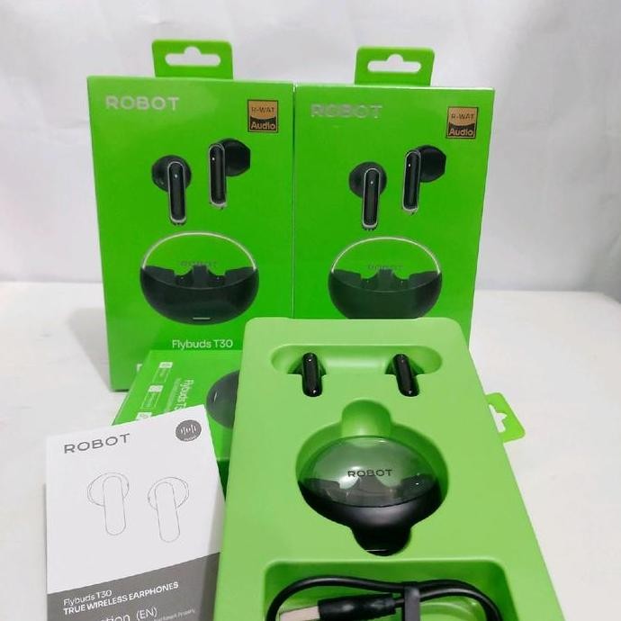 Robot T30 Tws Headset / Earphone / Headphone  Bluetooth Bt Airbuds