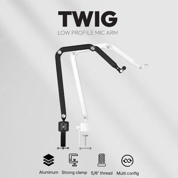 Noir Twig Low Profile Mic Arm With Alumunium For Noir Voix Microphone