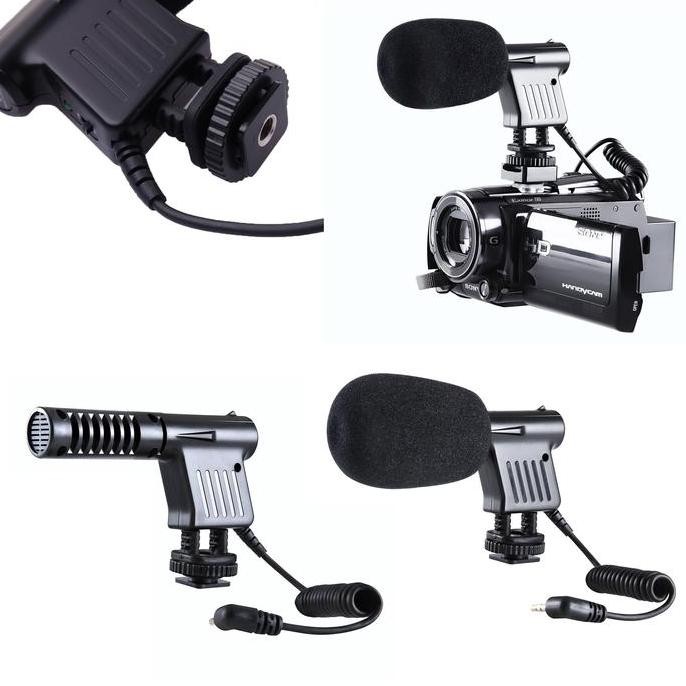 Mini Mic Mikrofon Recorder Khusus Kamera Handycam Canon Nikon Dslr