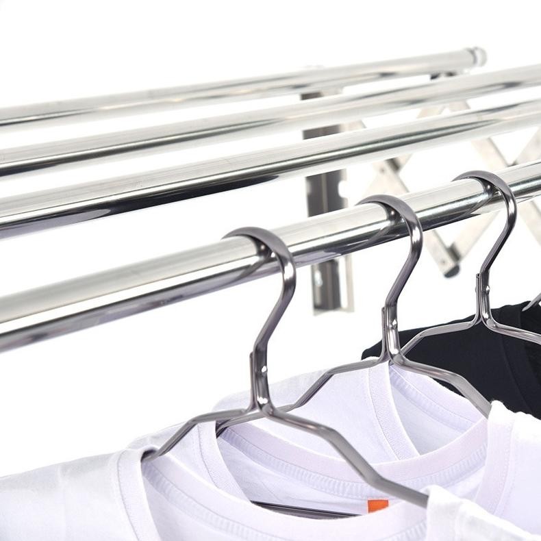 Jemuran dinding lipat / Jemuran Baju Pakaian Dinding 100cm 160CM-200CM/Jemuran Lipat Dinding 3 Batan