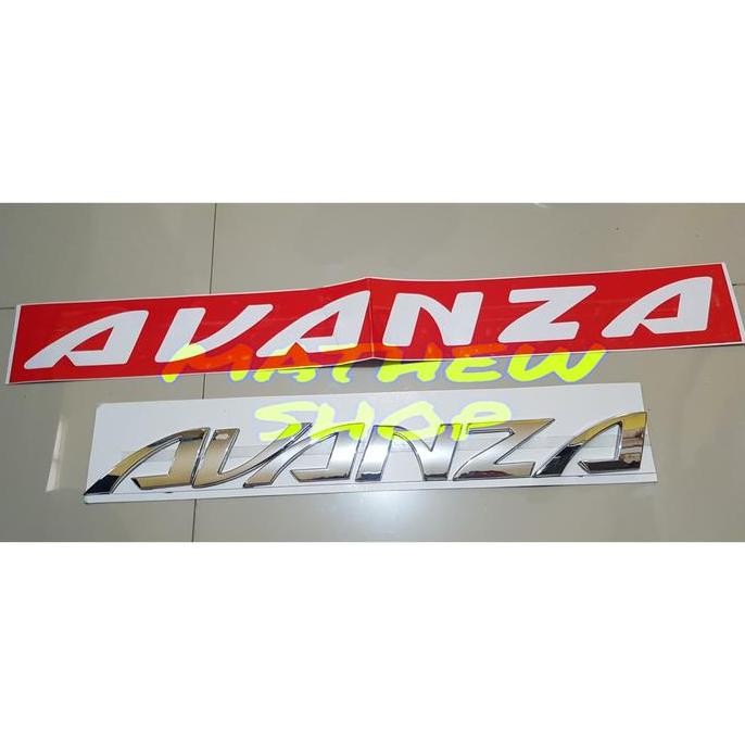 Emblem Kap Mesin Avanza Chrome / Logo Kap Mesin Avanza / Emblem Avanza Ready