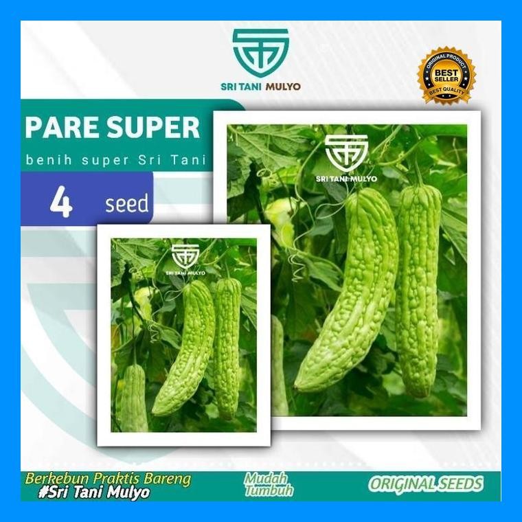 [Cod] - 4 Biji - Benih Pare Paria Raden F1 - Panah Merah / Biji Pare / Bibit Pare / Benih Sayur / Ta