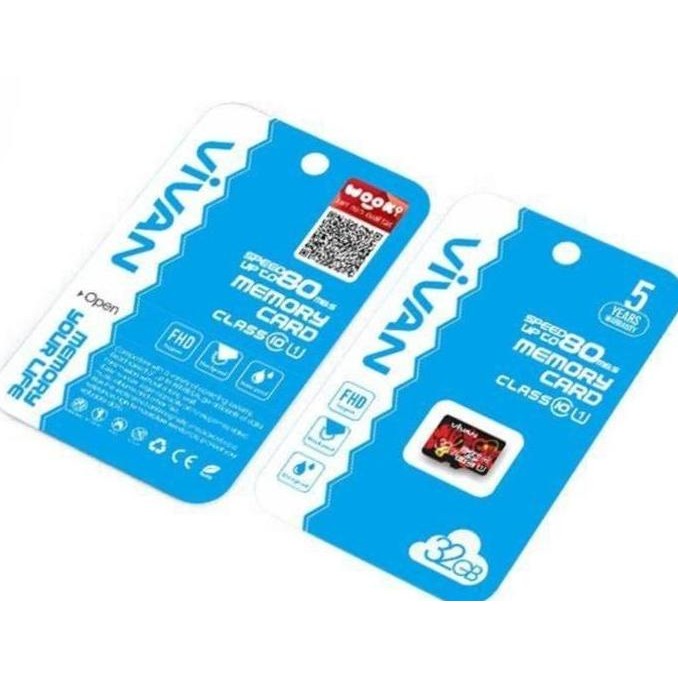 DV110 >> Memory Micro SD 32GB Class 10 - Memory SD Card 32GB Vivan Original