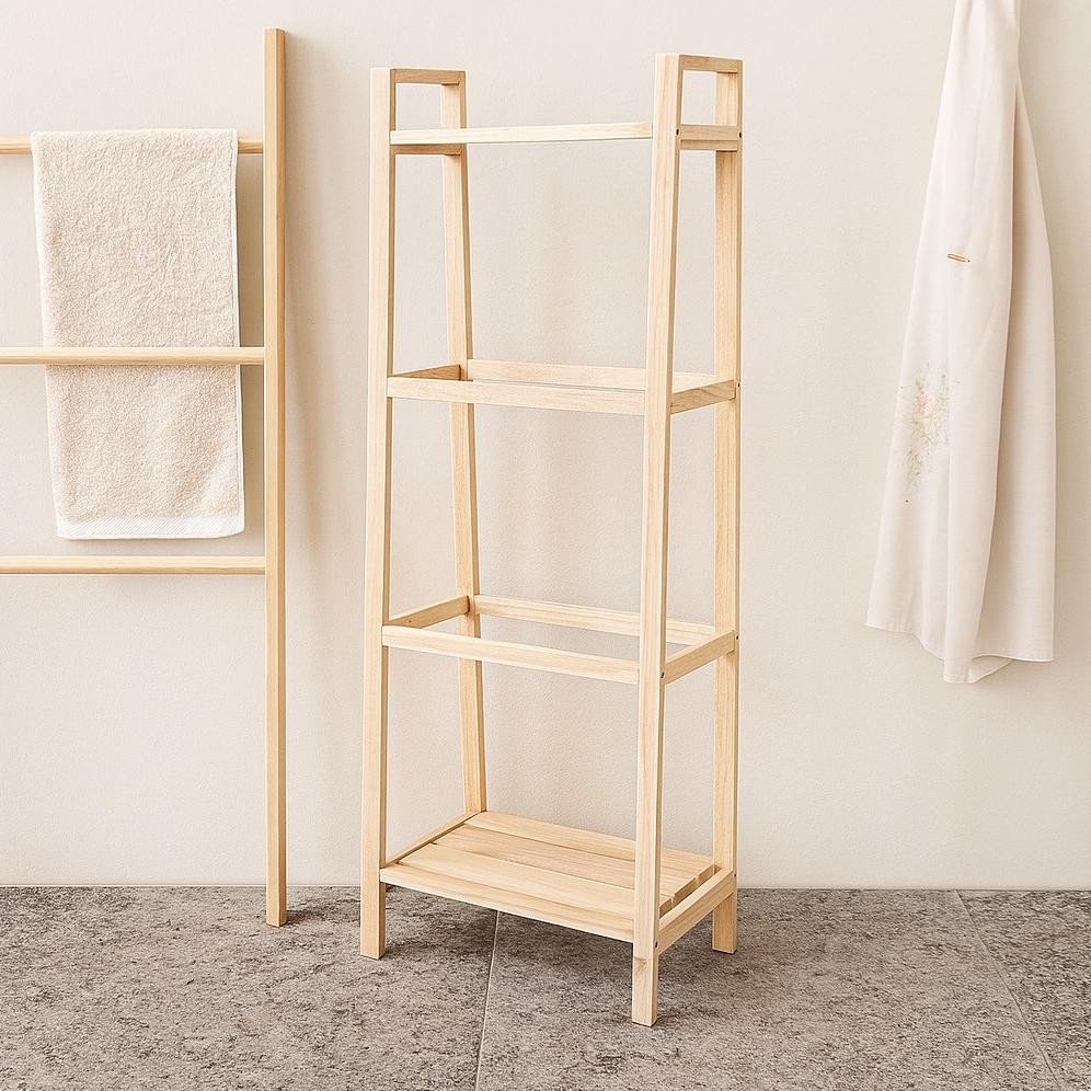 rak mukena/hijab/sarung minimalis dan elegan kayu mahoni