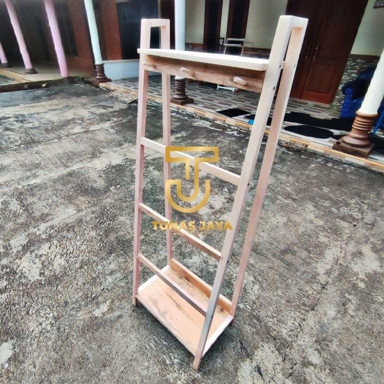 Rak Mukena Rak - Ladder  Hanger - Rak Sajadah Mukena Mukena Minimalis - Tempat Mukena dan Sajadah - 