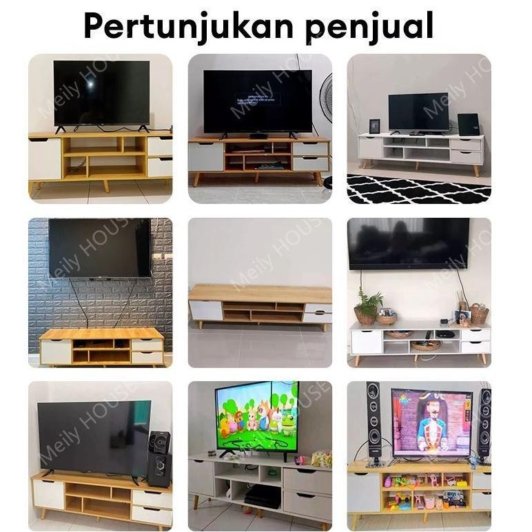120/140cm Meja TV minimalis modern Meja TV Kayu Lemari tv minimalis modern Rak tv minimalis modern