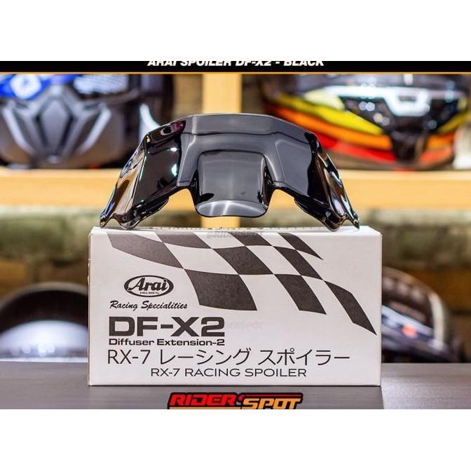 Aksesoris Spoiler Helm Arai Rx-7X | Arai Helmet Wing Black