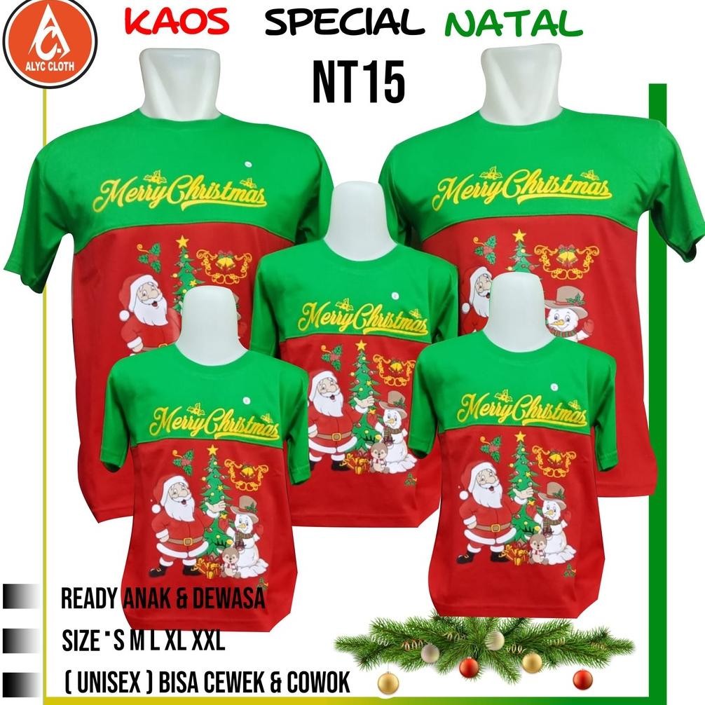 Terjangkau Kaos NATAL // KAOS COUPLE NATAL // KAOS SERAGAM NATAL 