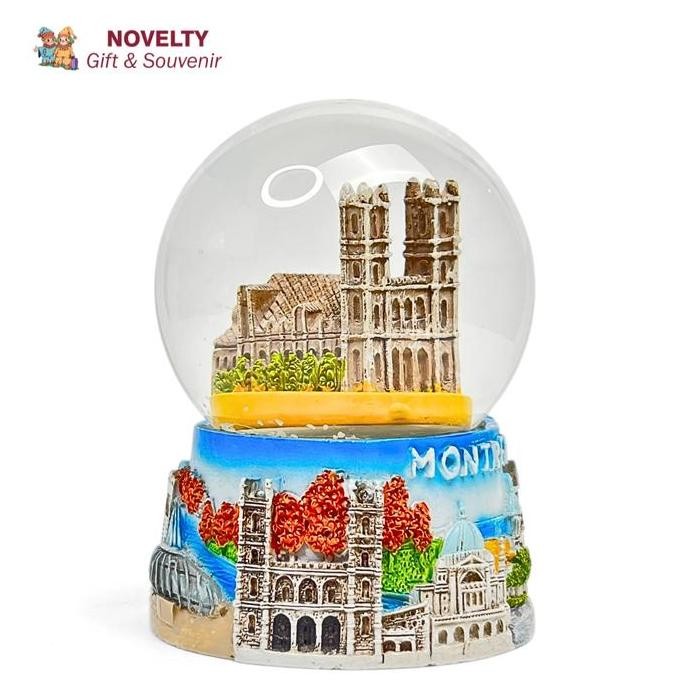 Souvenir pajangan snow globe snow ball Montreal oleh oleh negara Canada
