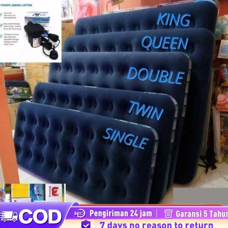 Original Kasur Angin Bestway King Queen Double Twin Single Kasur Angin Termasuk Bantal kasur angin k