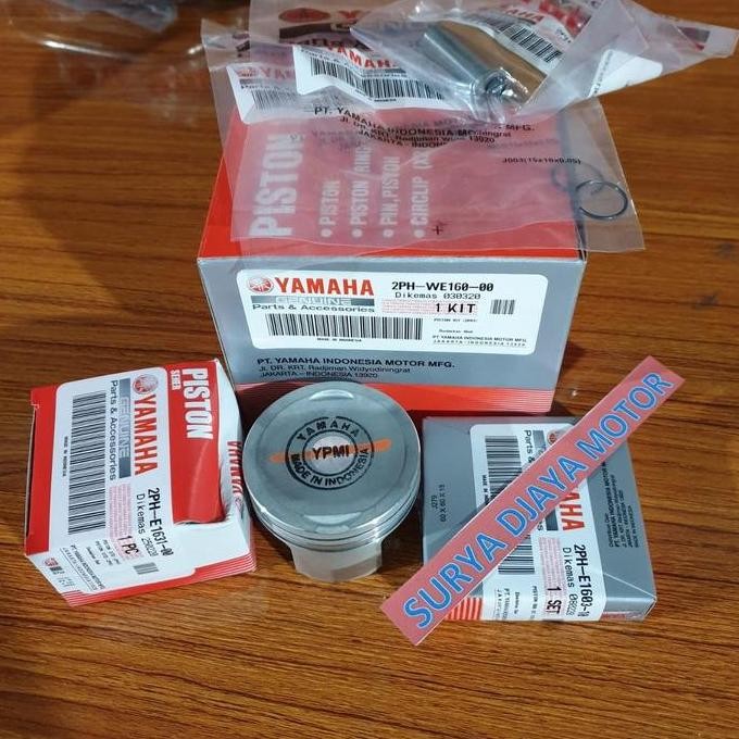 PISTON KIT PISTONKIT RING SEHER MIO M3 125 MIO SOUL GT 125 ASLI YAMAHA WHY