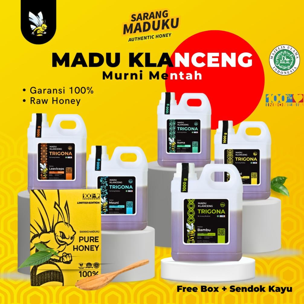 (Terbaru) Sarang Maduku - Madu Klanceng Murni 100% Asli Madu Klanceng Trigona Madu Klanceng Asli Ita