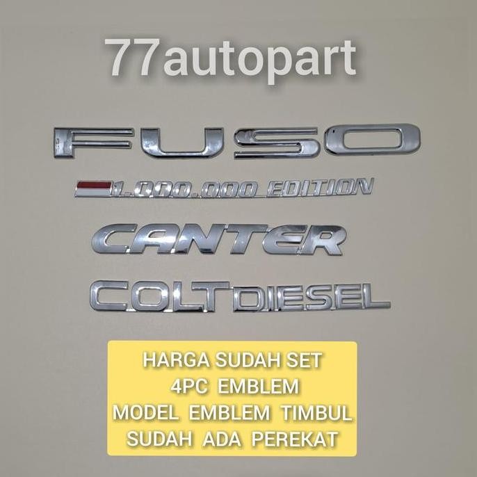 Emblem Fuso Colt Diesel Canter 1 Juta Edition Harga Sudah 4Pc Emblem Best Quality
