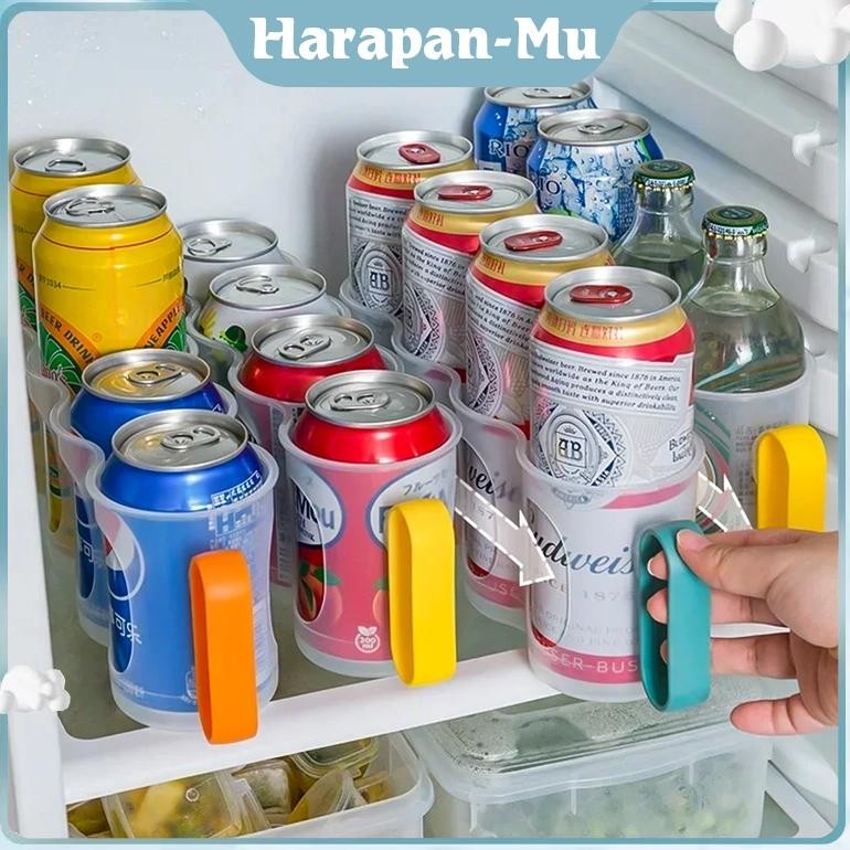 UGNDA Tempat Minuman Kaleng Organizer Minuman Kulkas Rak Minuman Kaleng Kulkas Rak Minuman Kaleng