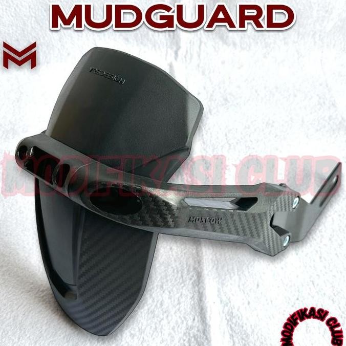MUDGUARD UNIVERSAL SPAKBOR KOLONG BELAKANG MUD GUARD PENAHAN LUMPUR KARBON MUDGUARD MOSCOW ORIGINAL 