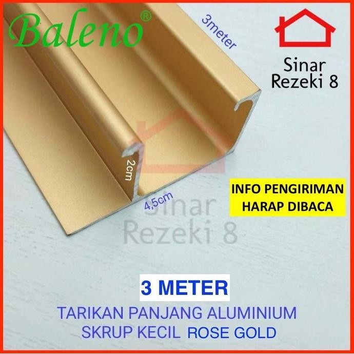 Promo Profil Handle Tarikan GOLD Frame Aluminium GP 30 Kitchen Lis Edging COD