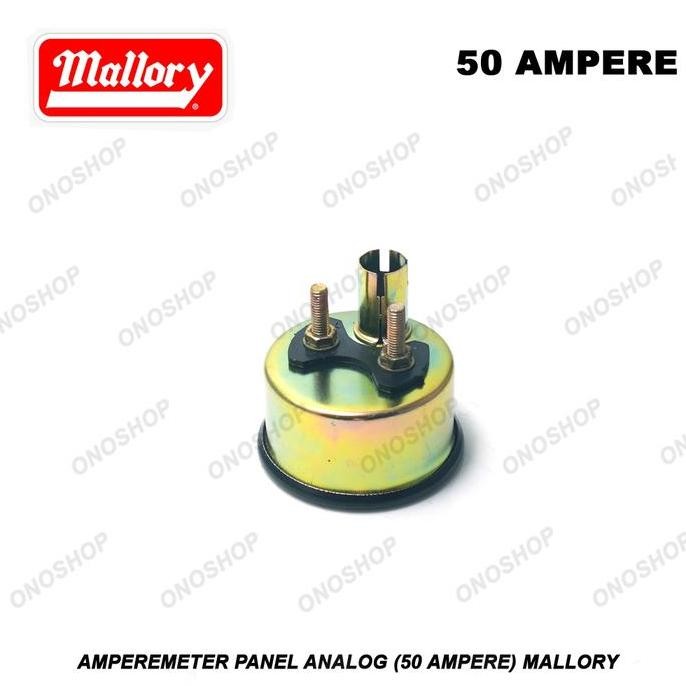 Ampere Meter Panel Analog ( 50 Ampere ) Mallory