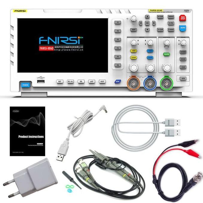 Osiloskop Digital Oscilloscope Dual Channel 100Mhz 1 Gsa/S Fnirsi 1014D