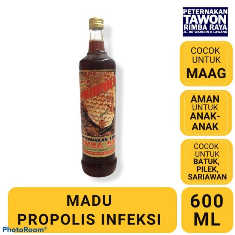 (Terbaru) Madu Propolis Infeksi-untuk Lambung-Maag-Tipes-Batuk Peternakan Tawon Rimba Raya (Terlaris