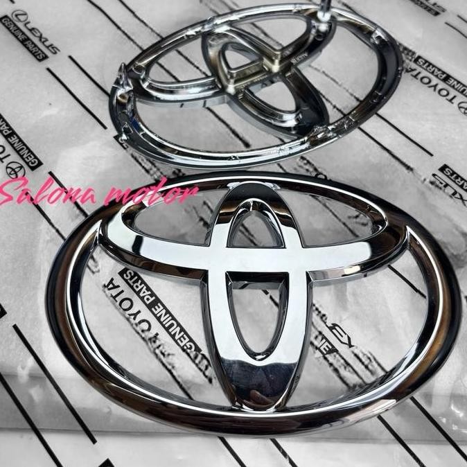 Emblem Logo Depan Toyota Calya, Rush, Avanza Original Chrome Aksesoris Car Murah