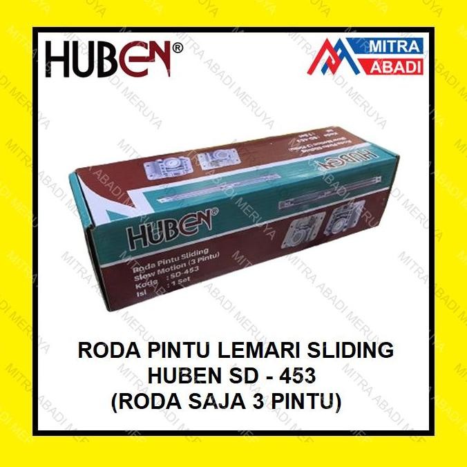 Promo HUBEN SD - 453 Roda Saja Pintu Lemari Sliding Wardrobe Kamar Tidur Soft Closing Slow Motion Hy
