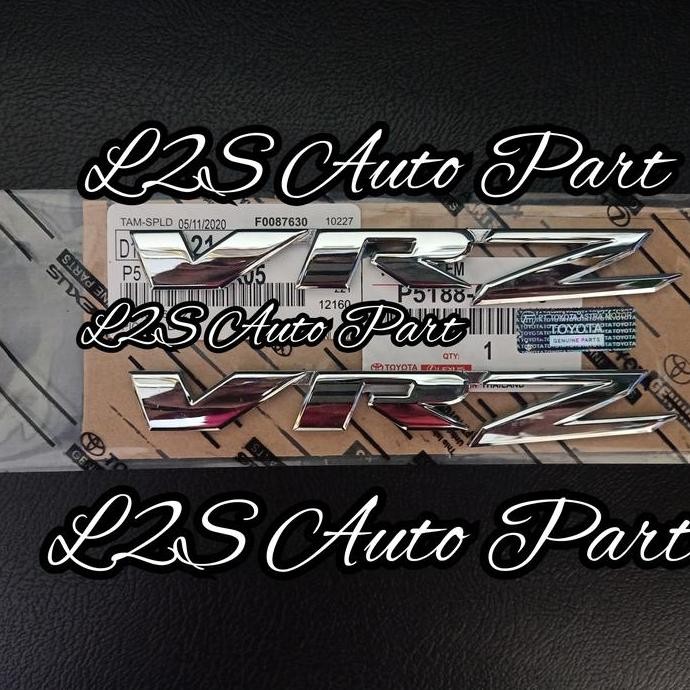 Emblem Tulisan Vrz Logo Vrz Original Toyota Fortuner Vrz Terbaru