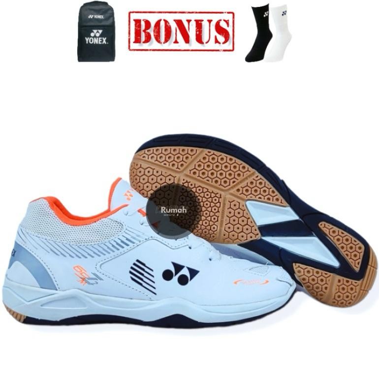 (Terbaru) Sepatu Badminton  shb 65Z 2 M Pria Karet Berdecit Terlaris/ Sepatu Bulutangkis Yonex Karet