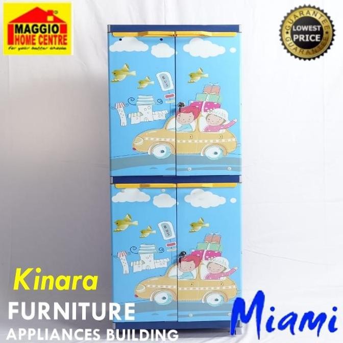 Promo LEMARI PLASTIK 2 PINTU - LEMARI ANAK PLASTIK 2 PINTU - KINARA - MIAMI COD