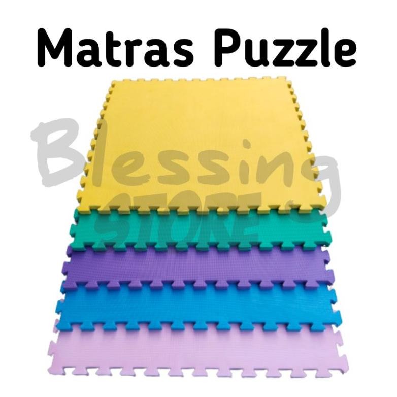 Karpet puzzle 80x80 tebal 2 cm isi 1 pcs Matras puzzle / playmate /Alas lantai / tikar / karpet / sp