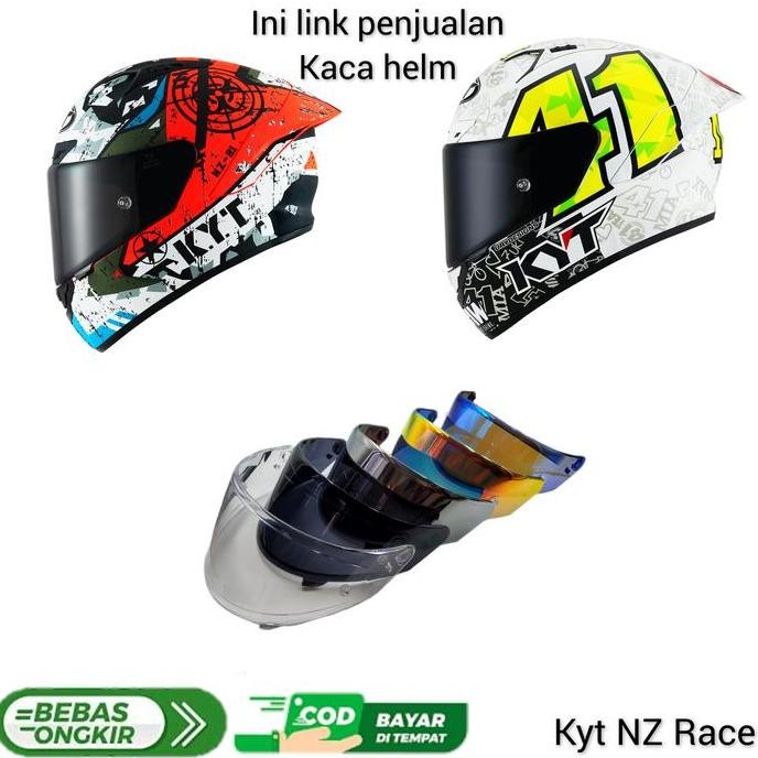 Kaca helm Kyt NZ Race Visor helm Kyt NZ Race
