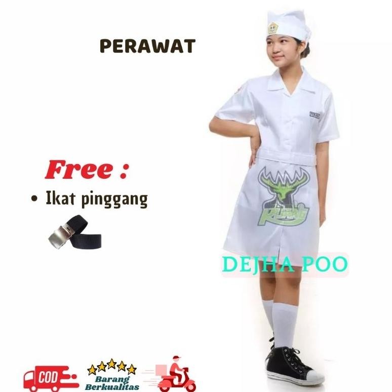 Baju Seragam Perawat Baju Profesi Anak Perempuan Stelan Perawat Anak Pakaian Karnaval Seragam Profes
