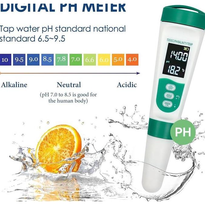 ELROSTO PH TDS ALAT UKUR SUHU  KUALITAS AIR DIGITAL HIDROPONIK AKUARIUM ORIGINAL DAN TERPERCAYA