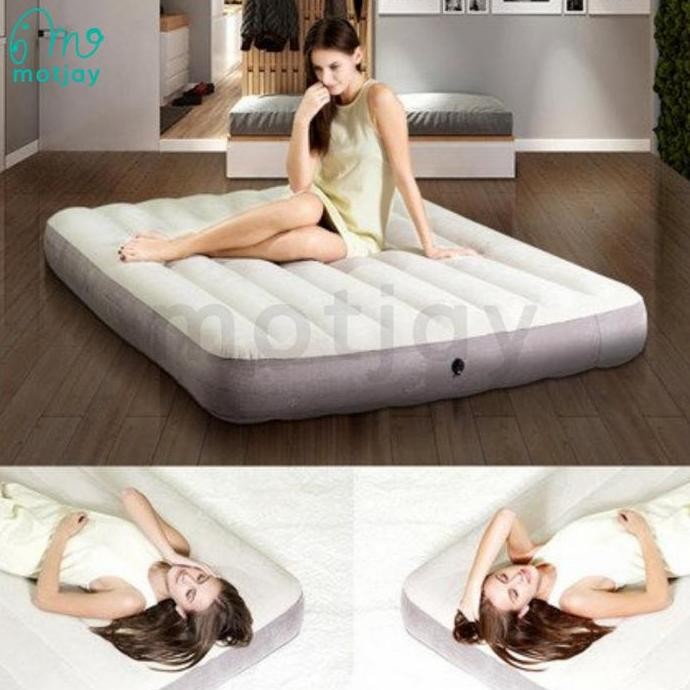 Kasur Angin Intex Durabeam Cream Twin Intex 64101