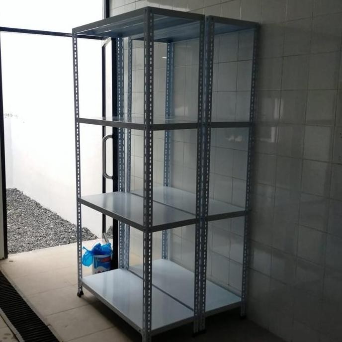 RAK BESI SIKU LUBANG P100X40X200 4SUSUN