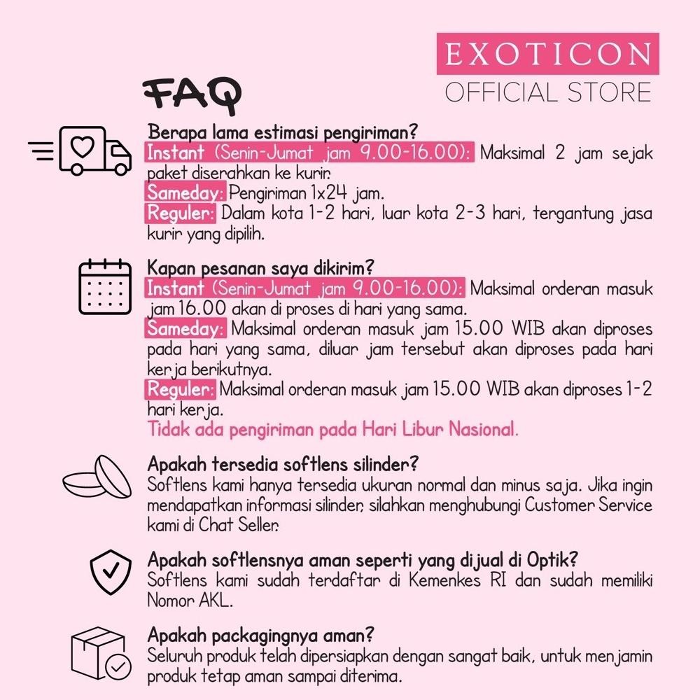 Model Baru Exoticon Softlens - Moxie - Chestnut