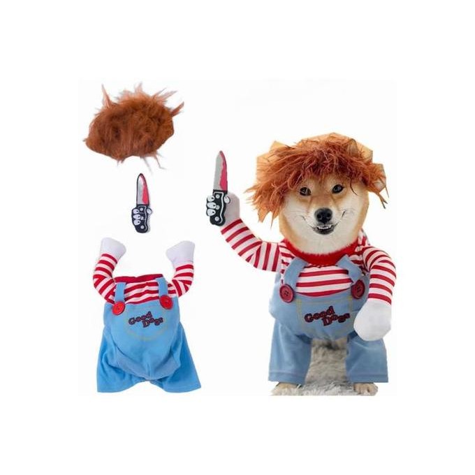 Dog Chucky costume Halloween 2025 [terbaik]