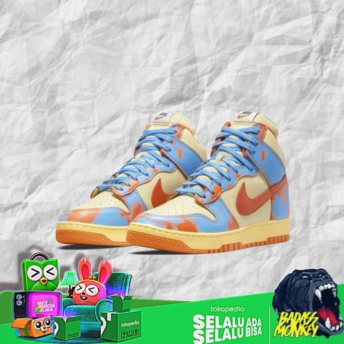 Nike Dunk High 1985 Orange Blue Original Sneakers