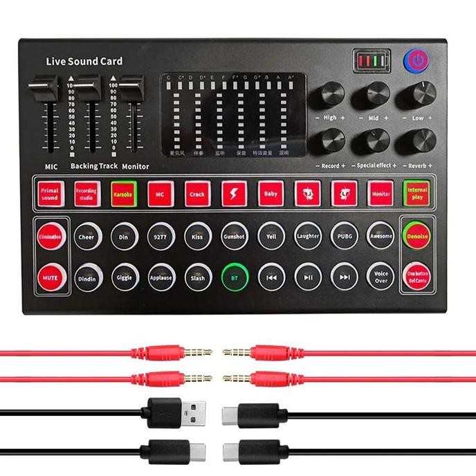 M9 Mixer Usb Sound Card Live Broadcast Recording Special Effect