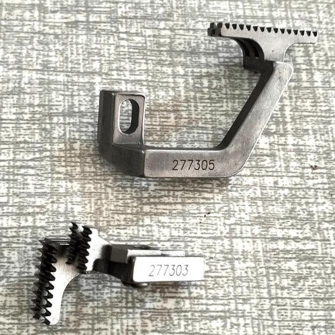 277305+277303 Feed Dog/ Gigi Mesin Obras Benang4 Pegasus EX/Siruba747K BARU