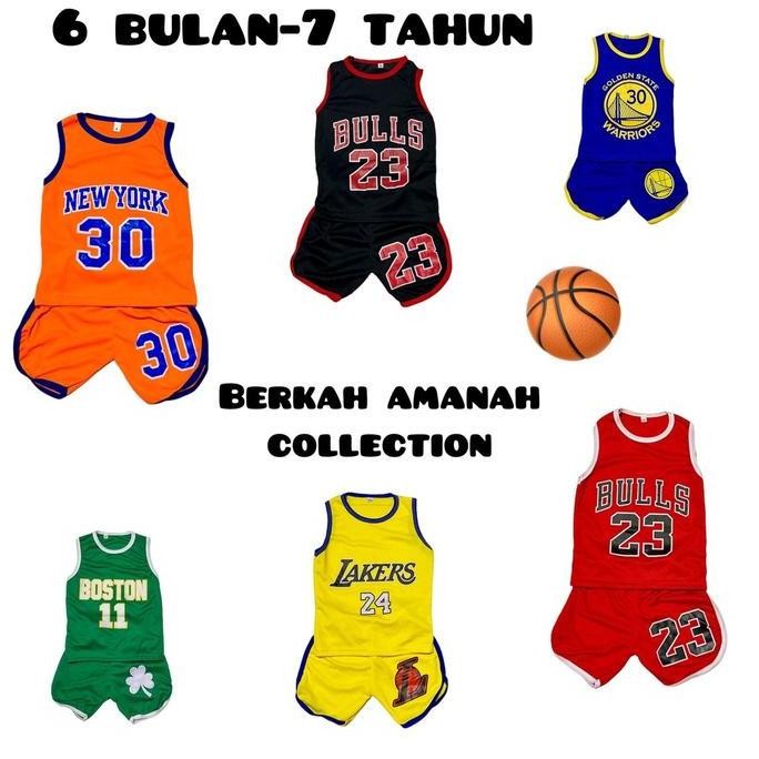 Baju basket anak/ kaos singlet anak/ setelan baju bola basket anak/ setelan singlet basket anak/ pak
